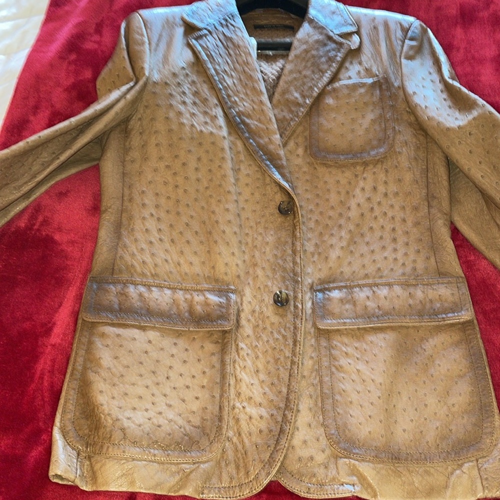NWOT Gucci ostrich blazer - Picture 2 of 13